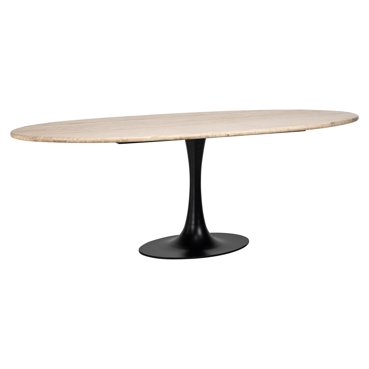 Richmond Interiors Eettafel Hampton black oval 230