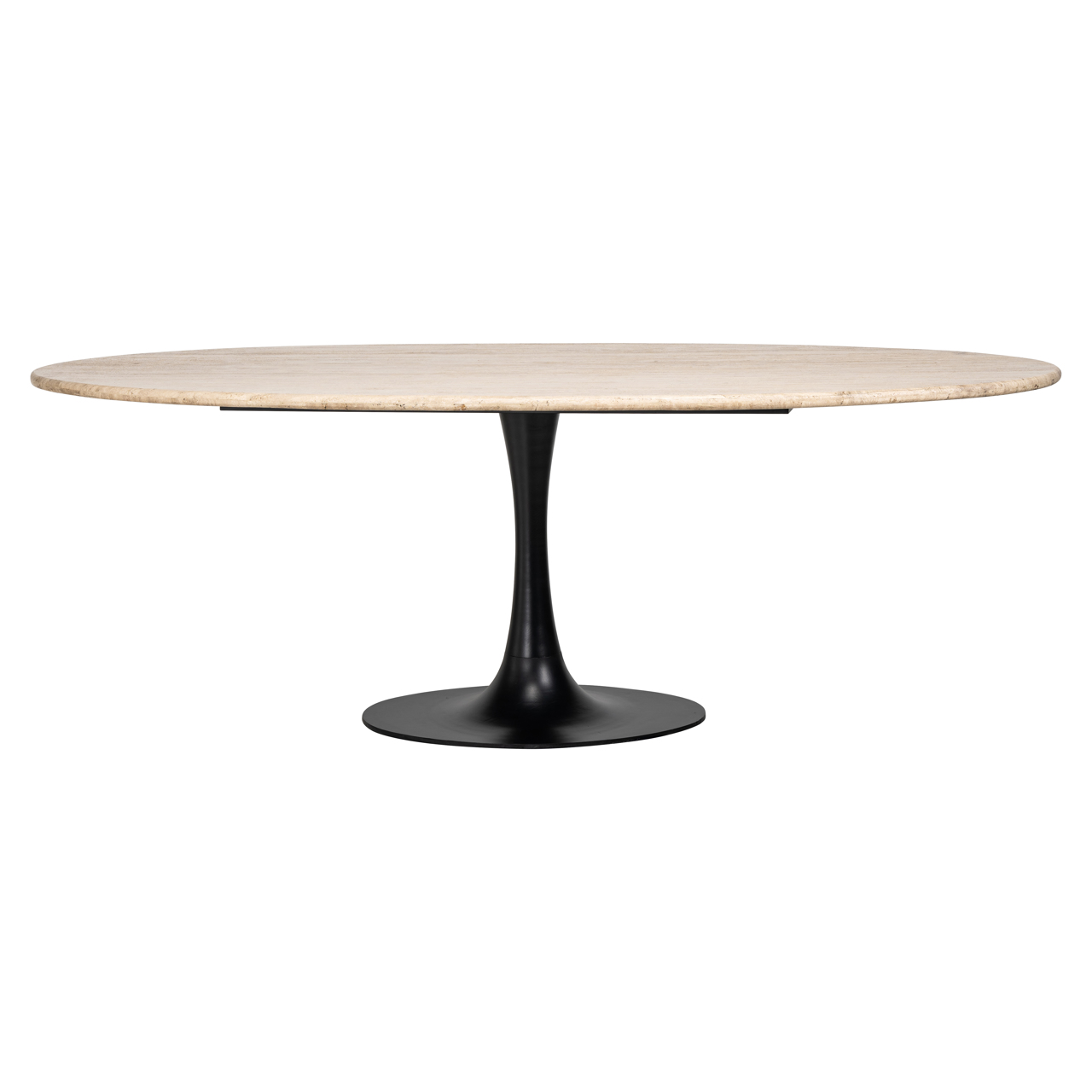 Richmond Interiors Eettafel Hampton black oval 230