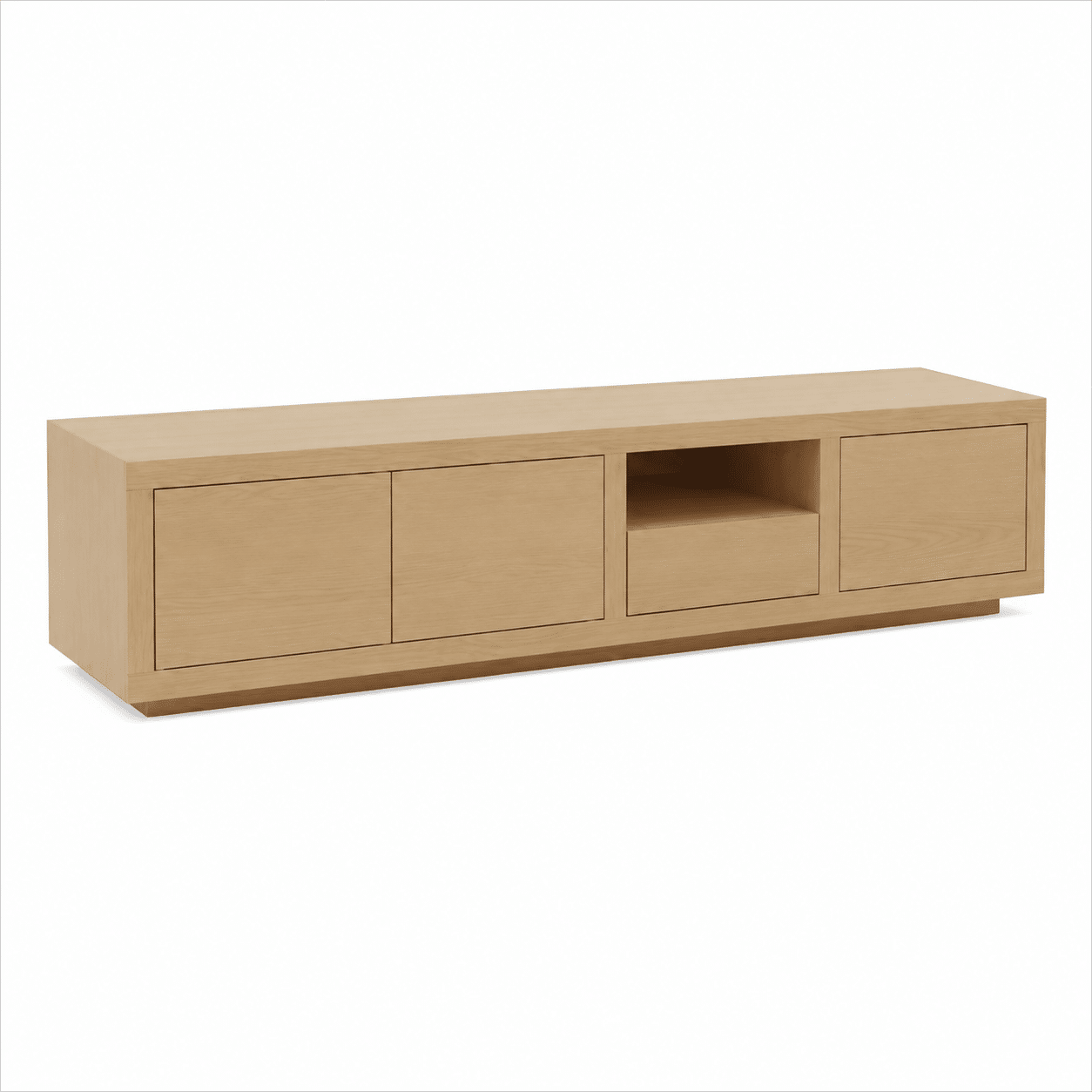 Nijwie Dutch Industries Tampere TV dressoir 190 met 3 deuren, 1 lade en 1 open vak, Natural Oak - Oak Collection