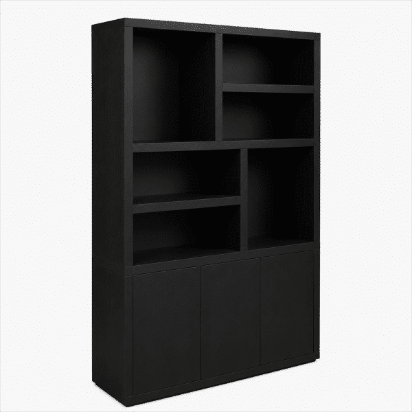 de boekenkast de kleur geven zoals de rechter foto en de foto vierkant maken