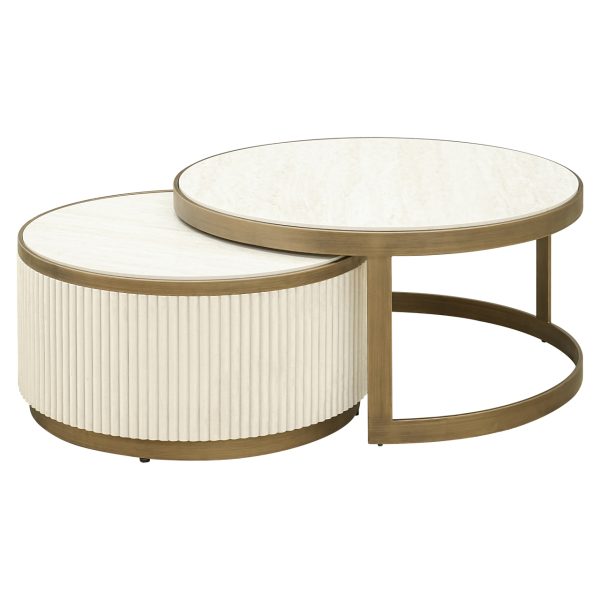 Richmond Interiors Salontafel Tivoli white (Set of 2)
