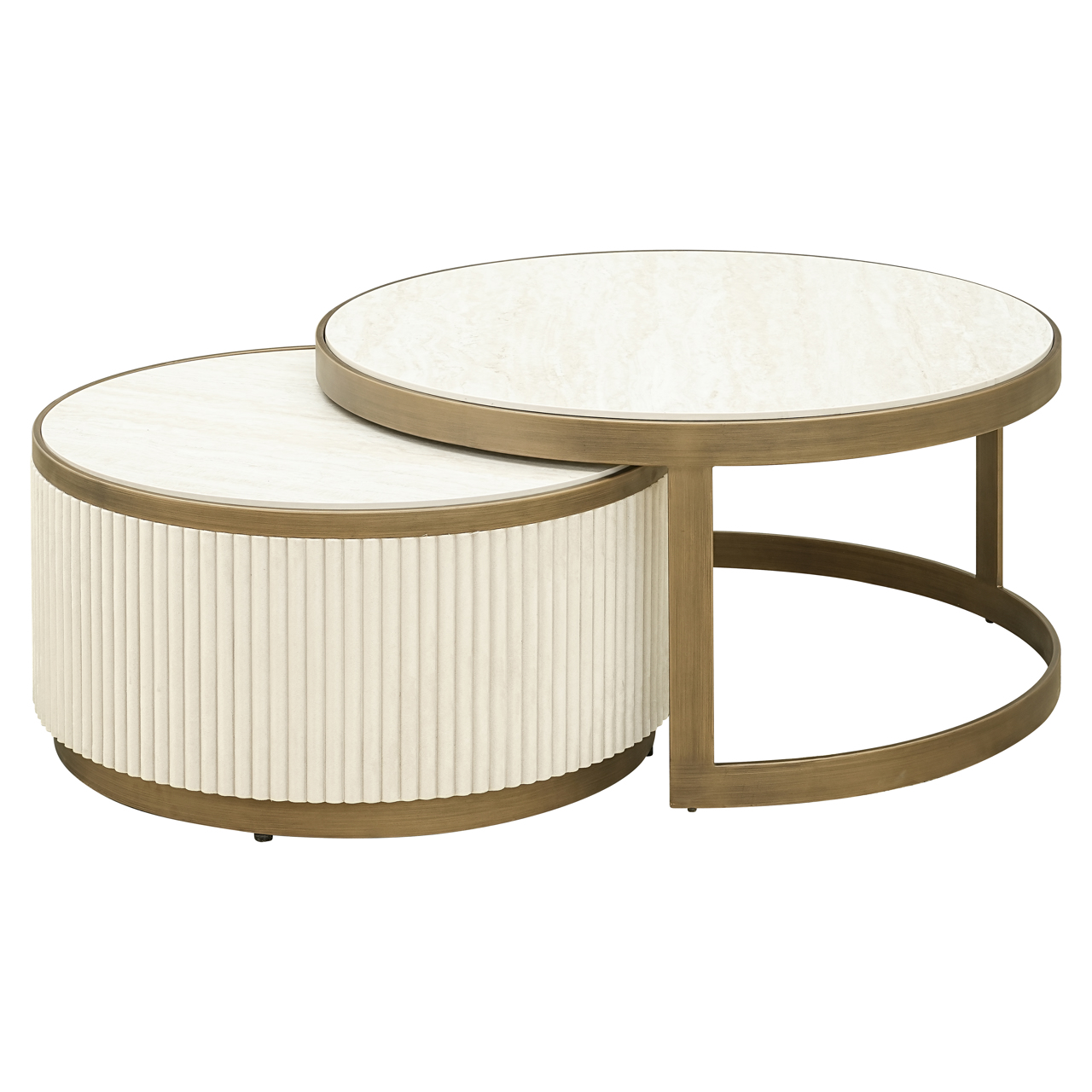 Richmond Interiors Salontafel Tivoli white (Set of 2)