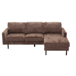 Tower Living Cambridge 2 5-AL/AR + Chaise R/L - Milky 85 brown