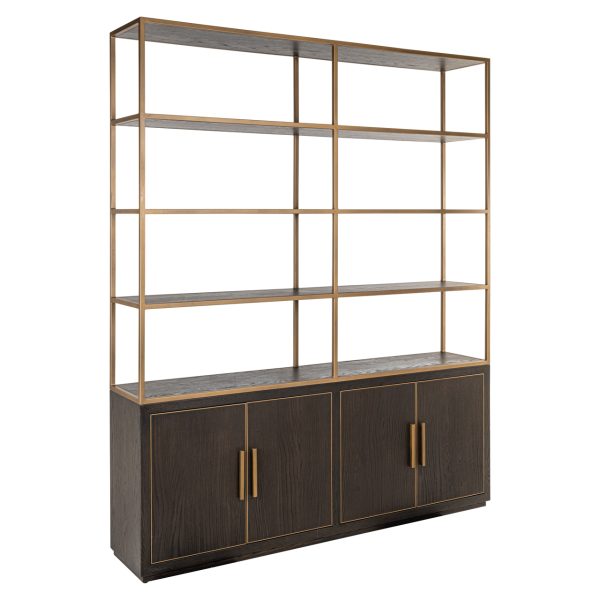Richmond Interiors Wandkast Carter brown large 4-doors