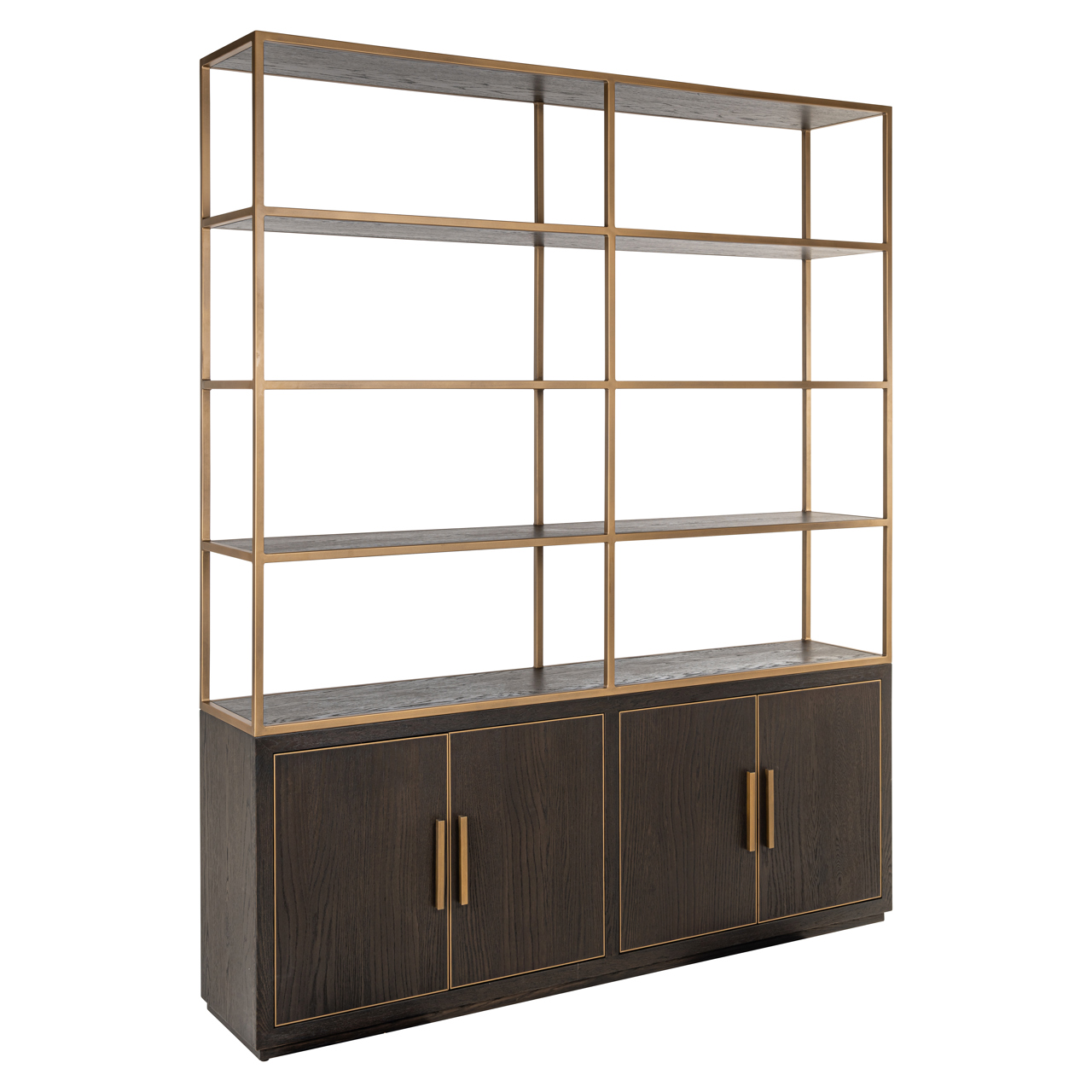 Richmond Interiors Wandkast Carter brown large 4-doors