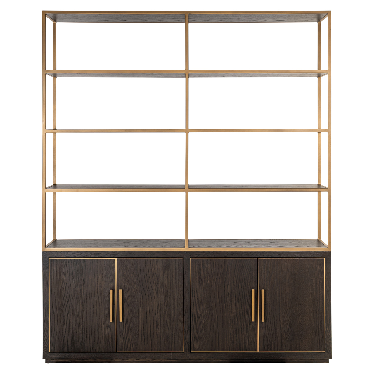 Richmond Interiors Wandkast Carter brown large 4-doors