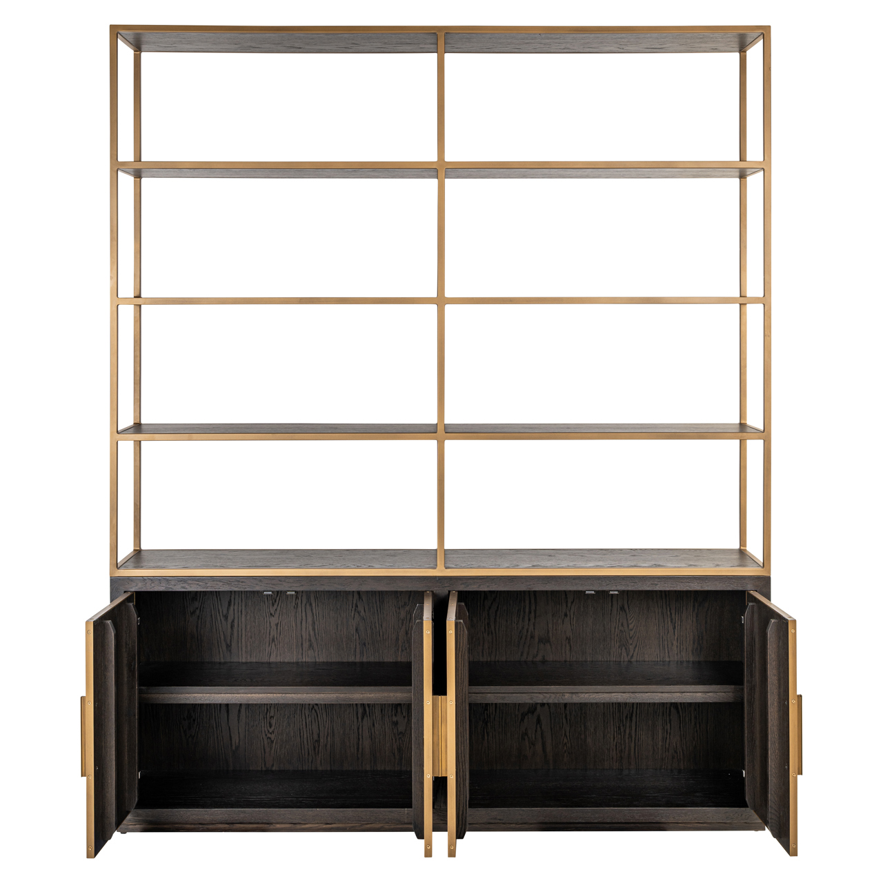 Richmond Interiors Wandkast Carter brown large 4-doors