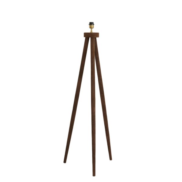 Light & Living Vloerlamp driepoot 52x52x122 cm ILIAS hout mat donker bruin