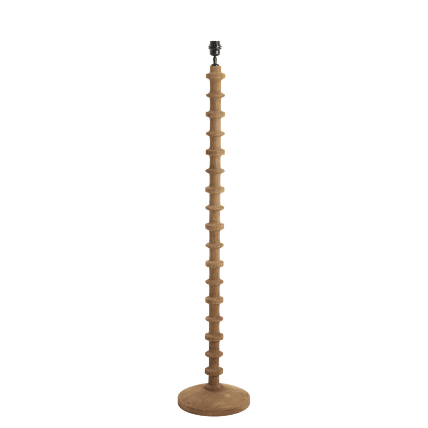 Light & Living Vloerlamp Ø30x135 cm CECILY hout mat grijs-bruin