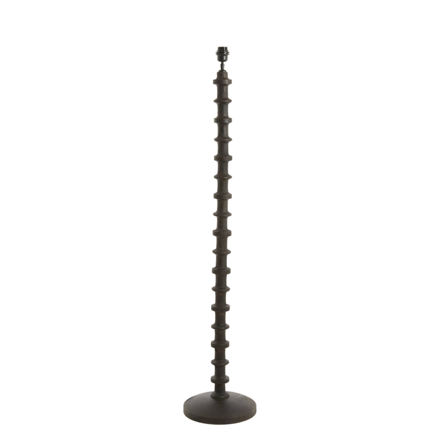 Light & Living Vloerlamp Ø30x135 cm CECILY hout mat donker roodbruin