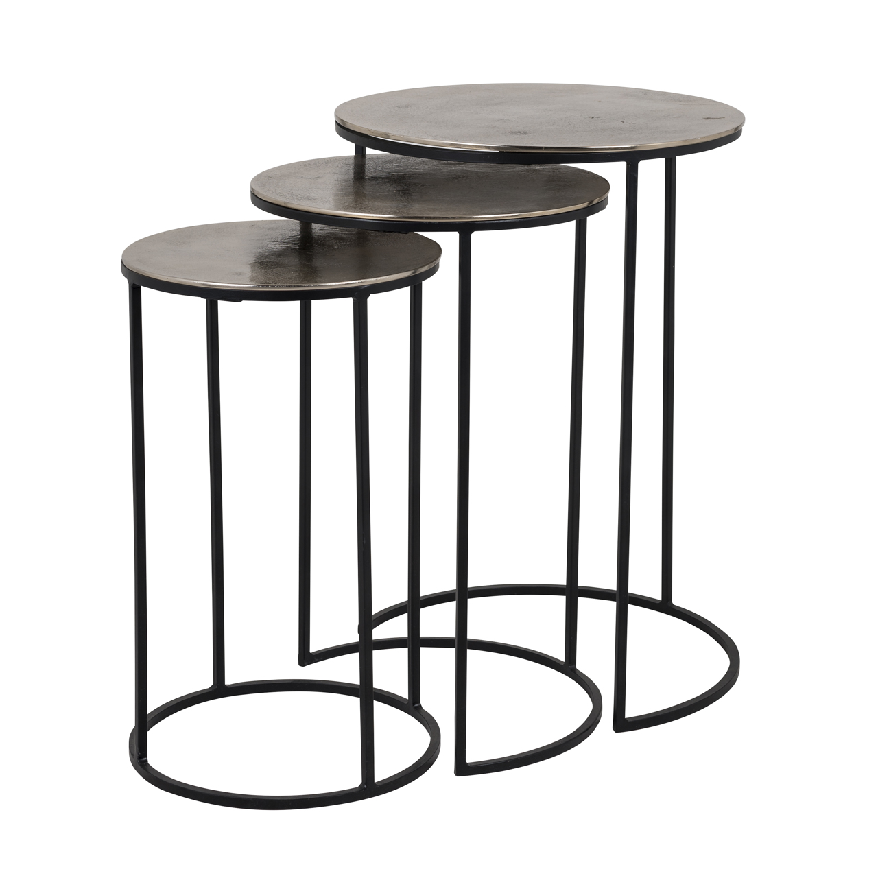 Richmond Interiors Salontafel Nolan champagne gold (Set of 3)