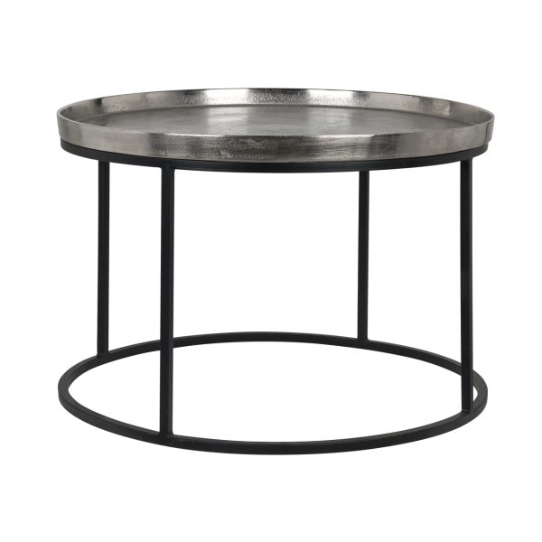 Richmond Interiors Salontafel Lyam silver 70Ø