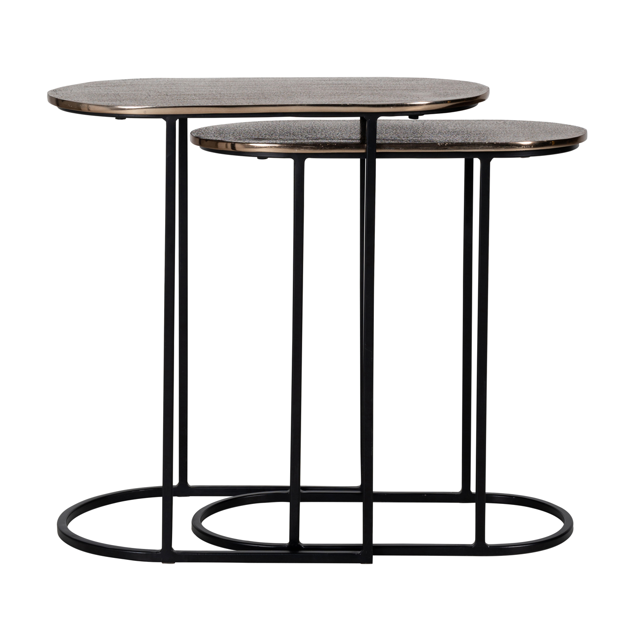 Richmond Interiors Bijzettafel Chandon champagne gold (Set of 2)