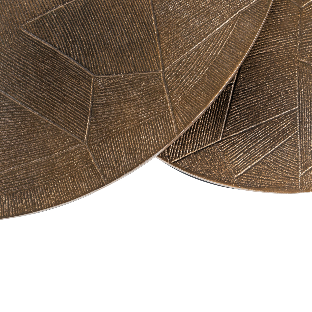 Richmond Interiors Salontafel Tulum brushed gold (Set of 2)
