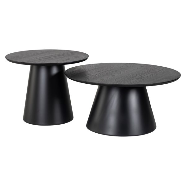 Richmond Interiors Salontafel Jazz black (Set of 2)