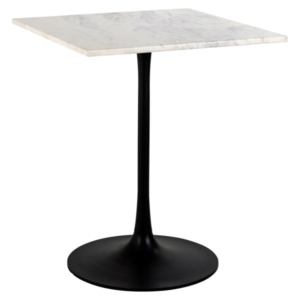 Richmond Interiors Bistrotafel Carlten black/white 65x65