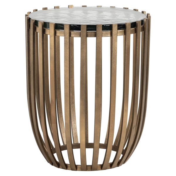 Richmond Interiors Bijzettafel Volante gold 47,5Ø