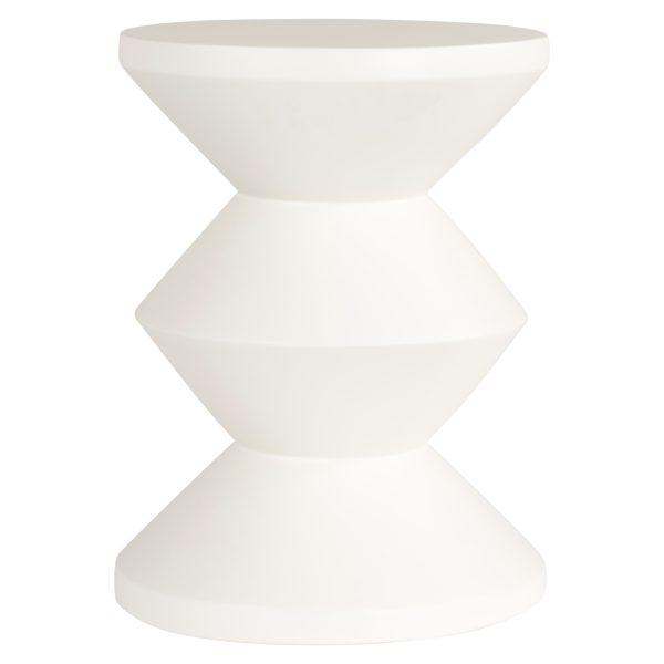 Richmond Interiors Bijzettafel Bloomstone white 35Ø
