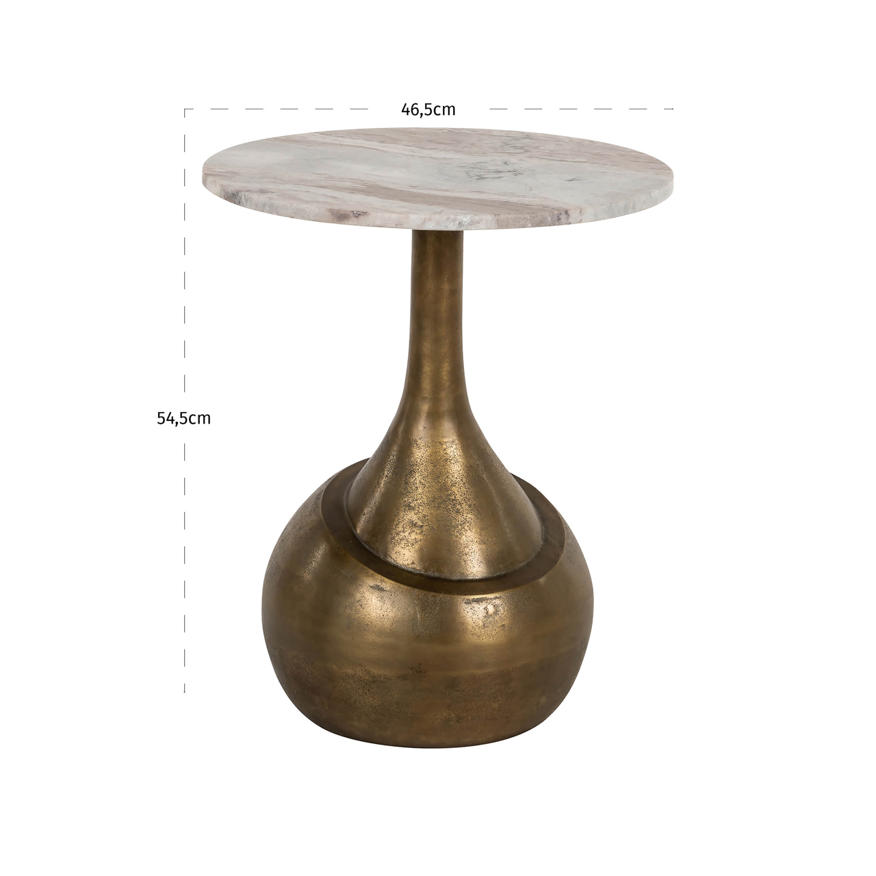 Richmond Interiors Bijzettafel Sia Blush beige