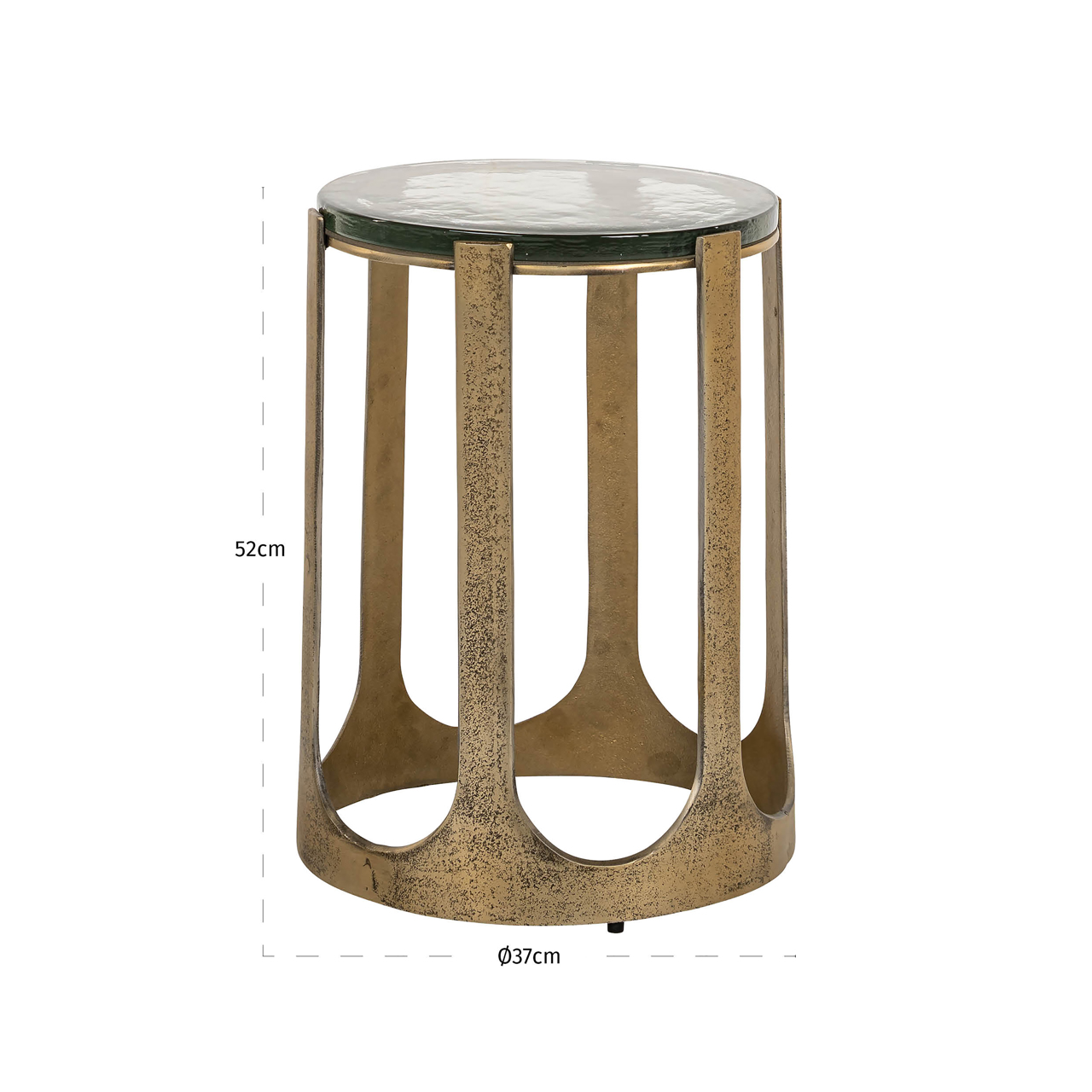 Richmond Interiors Bijzettafel Rixo gold