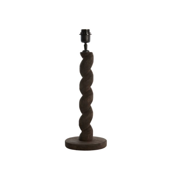 Light & Living Lampvoet Ø15x45 cm NANNO hout mat grijs-bruin