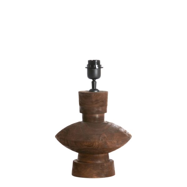 Light & Living Lampvoet Ø23x25 cm FIERA hout mat donker bruin