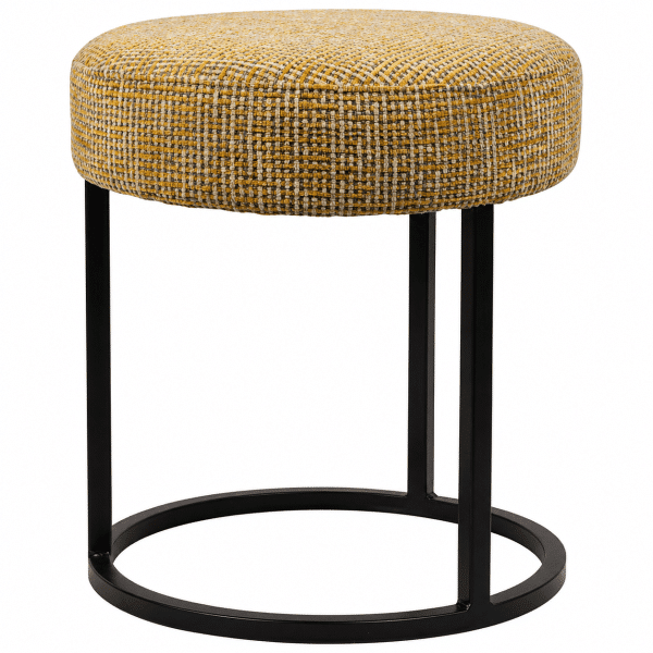 Nijwie MySons Escabel hocker - Ø40 - Coco - Mustard 06 - Unique Collection