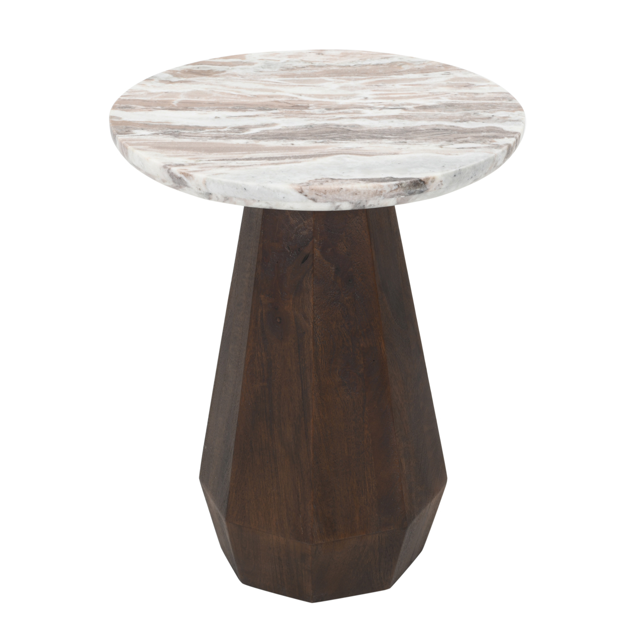 Richmond Interiors Bijzettafel Oberoy Blush beige 45Ø
