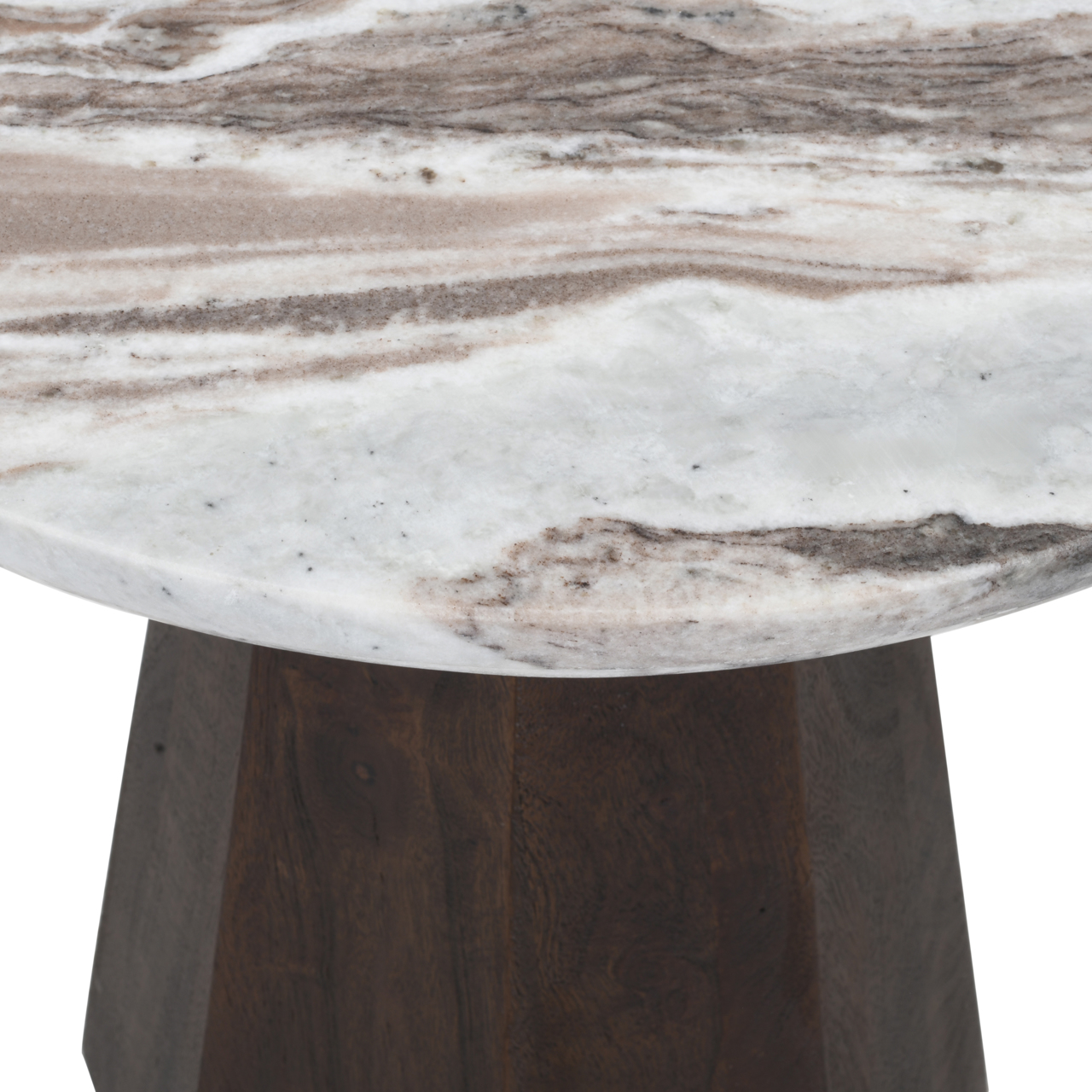 Richmond Interiors Bijzettafel Oberoy Blush beige 45Ø