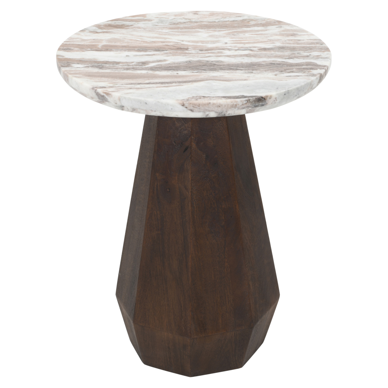 Richmond Interiors Bijzettafel Oberoy Blush beige 45Ø