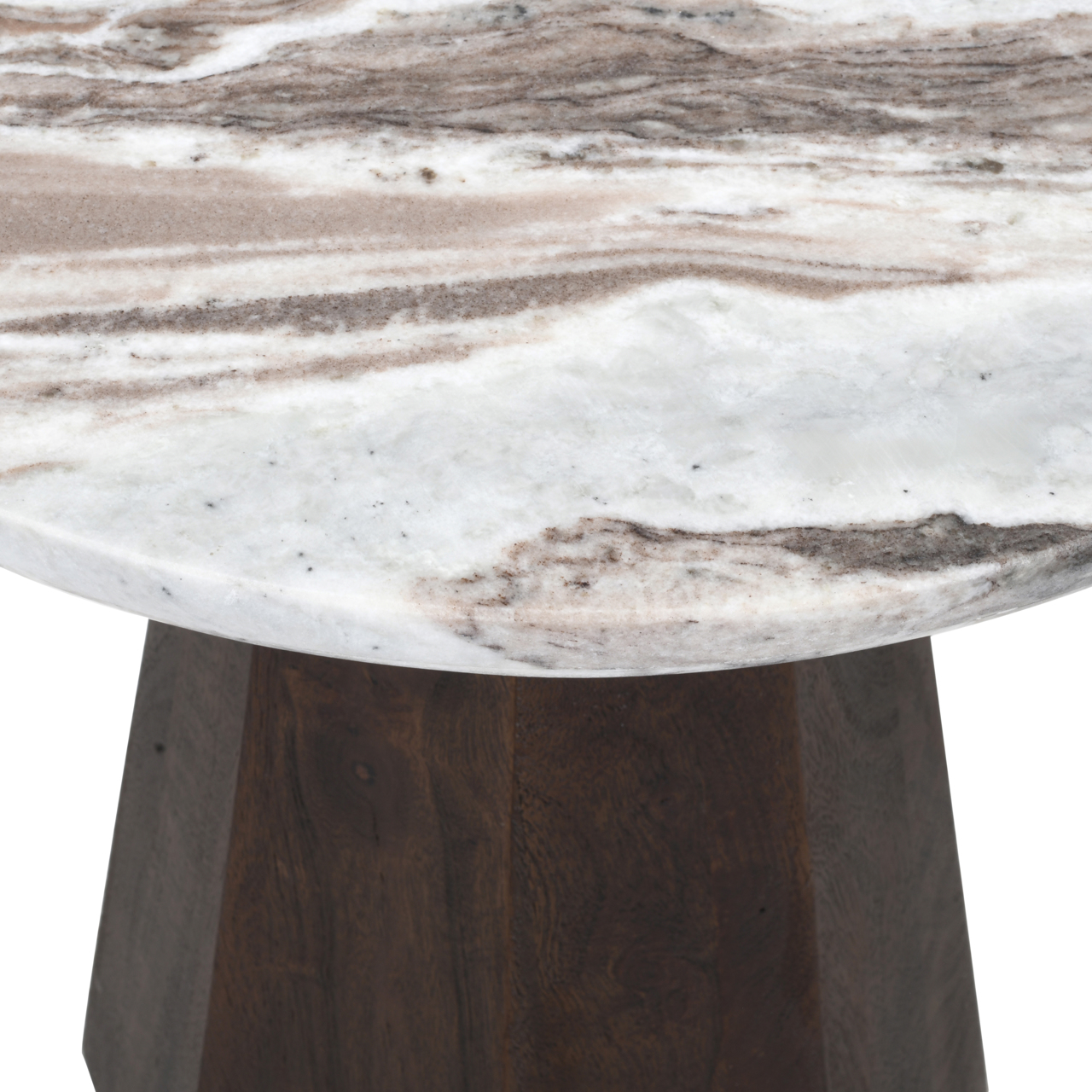 Richmond Interiors Bijzettafel Oberoy Blush beige 45Ø