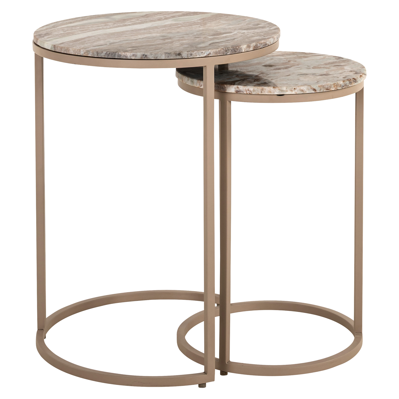 Richmond Interiors Bijzettafel Fairfax clay (Set of 2)