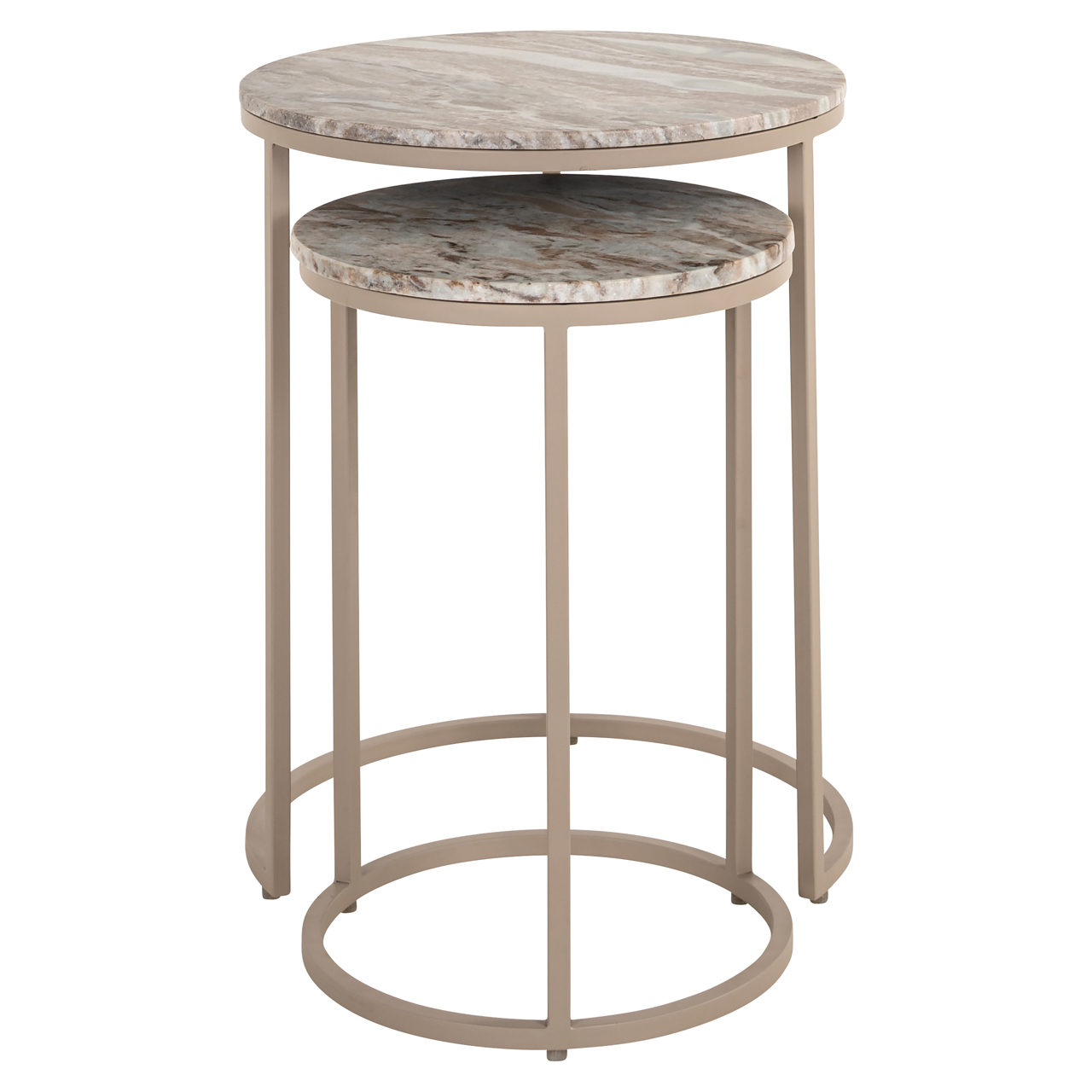 Richmond Interiors Bijzettafel Fairfax clay (Set of 2)