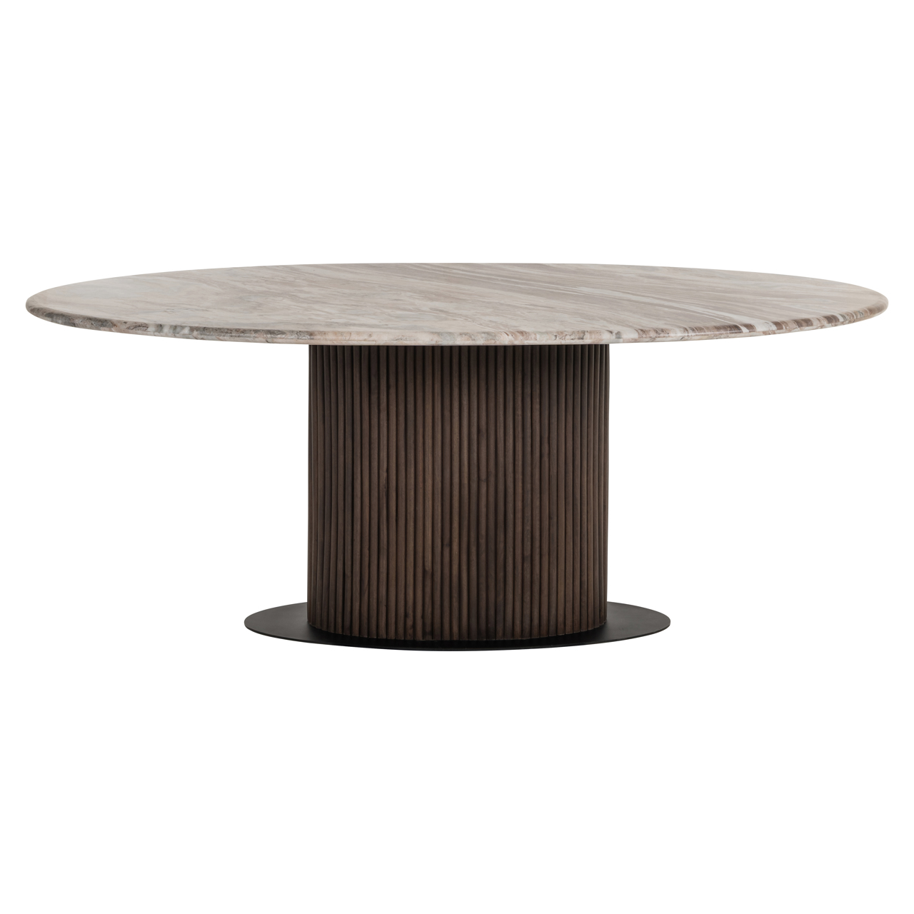 Richmond Interiors Eettafel Rashford Blush beige oval 200