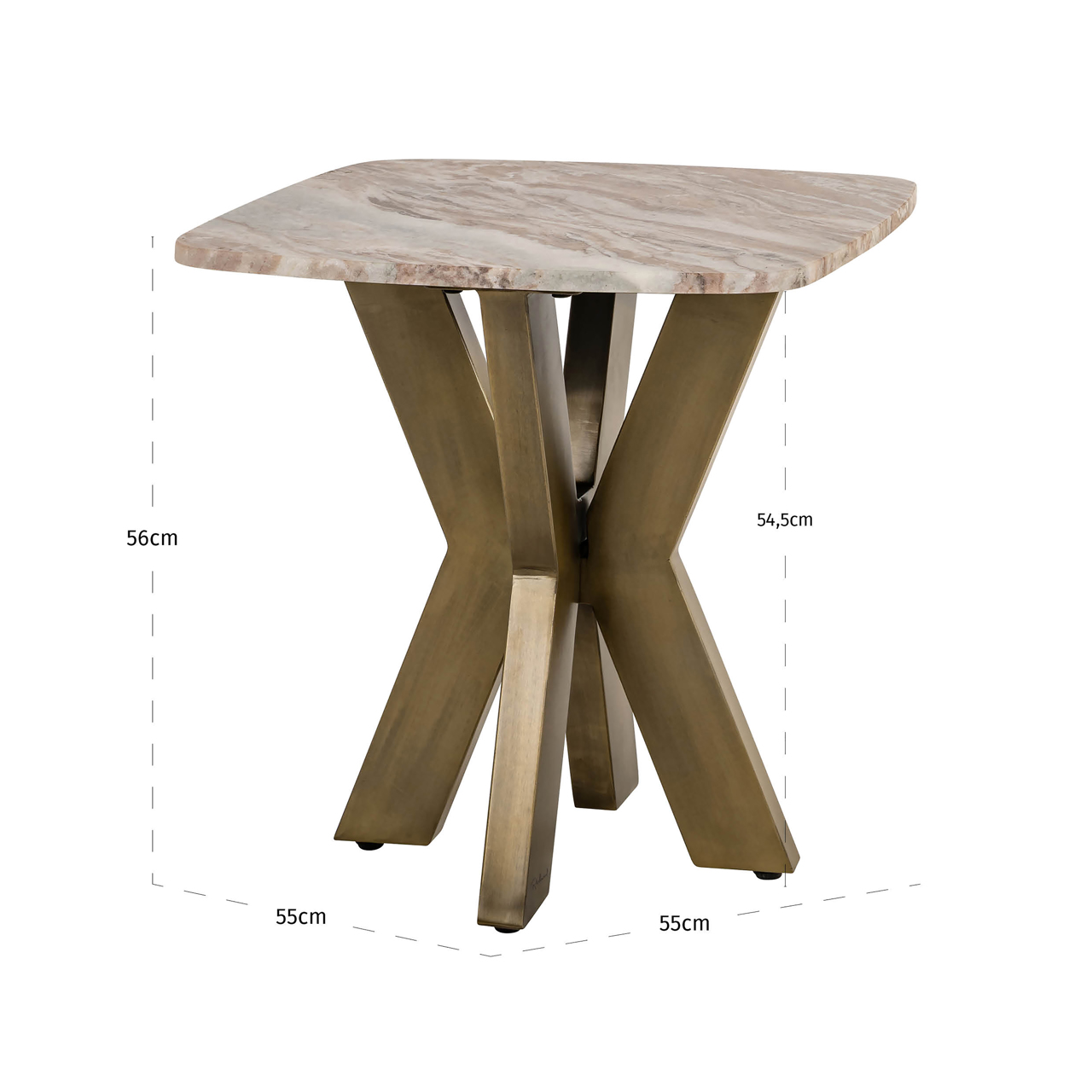 Richmond Interiors Bijzettafel Bottega Blush beige