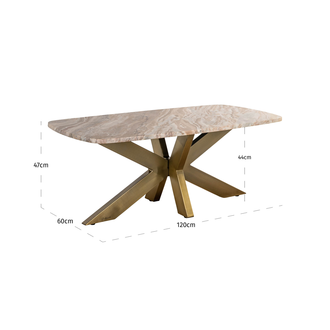 Richmond Interiors Salontafel Bottega Blush beige