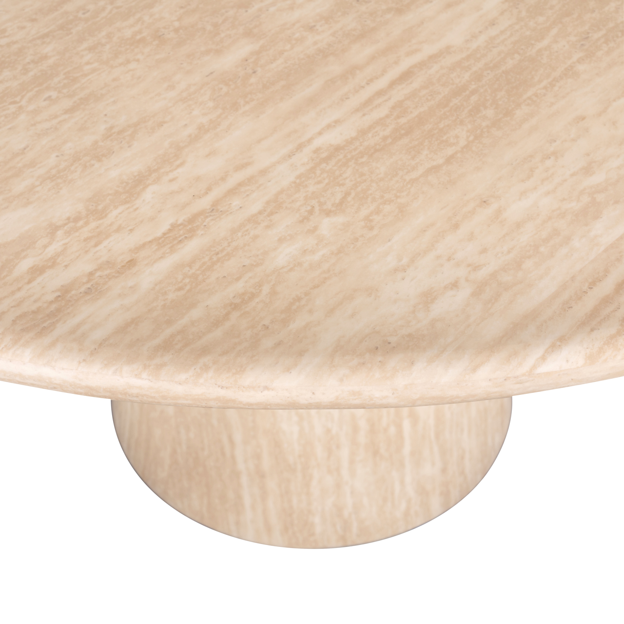 Richmond Interiors Eettafel Fictus beige 140Ø