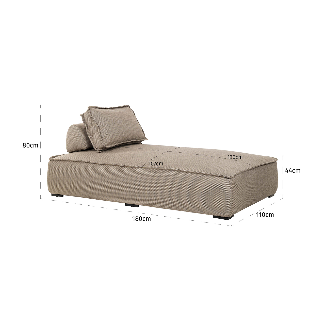 Richmond Interiors Outdoor dagbed Jondal taupe