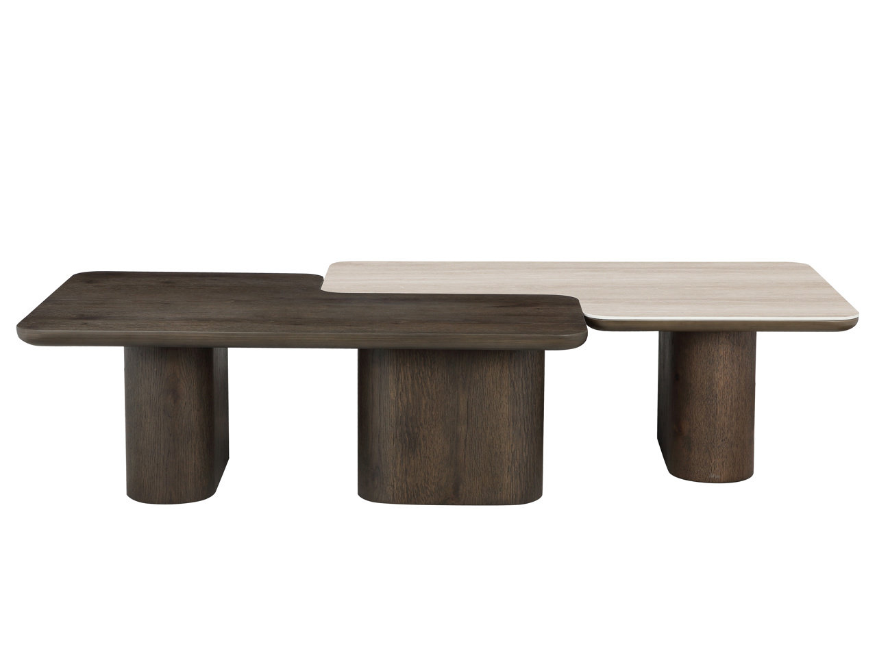 Richmond Interiors Salontafel Nando brown (Set of 2)
