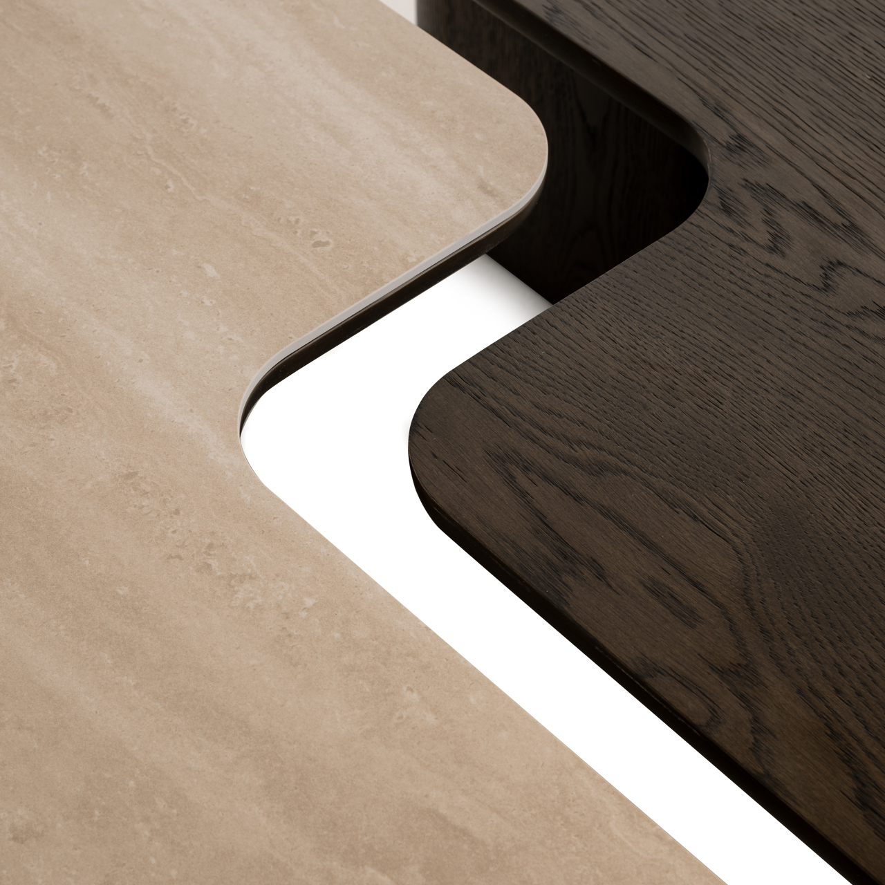 Richmond Interiors Salontafel Nando brown (Set of 2)