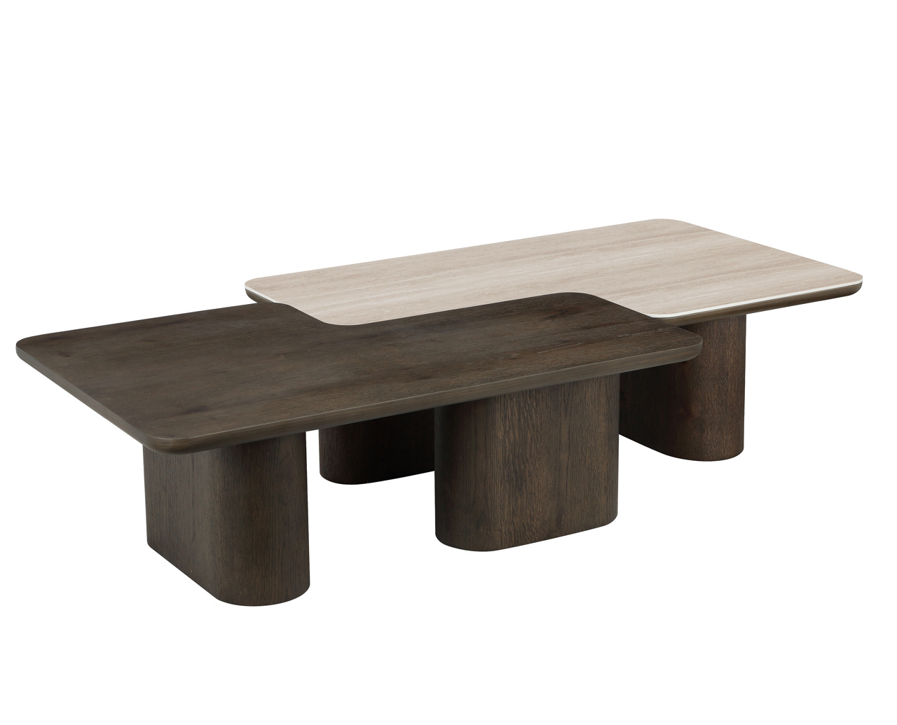 Richmond Interiors Salontafel Nando brown (Set of 2)