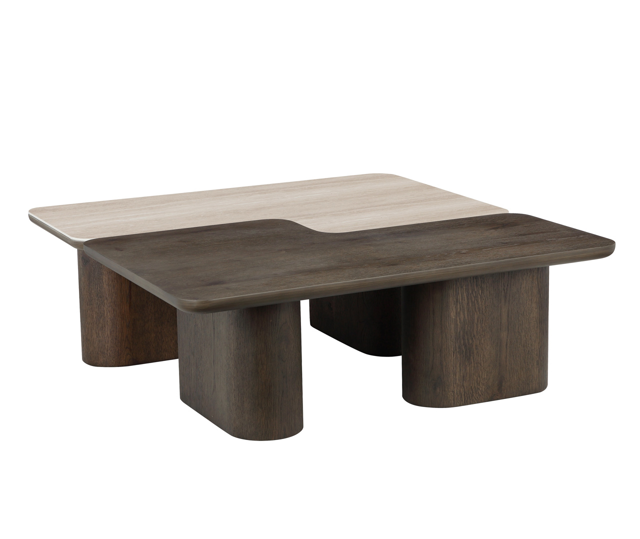 Richmond Interiors Salontafel Nando brown (Set of 2)