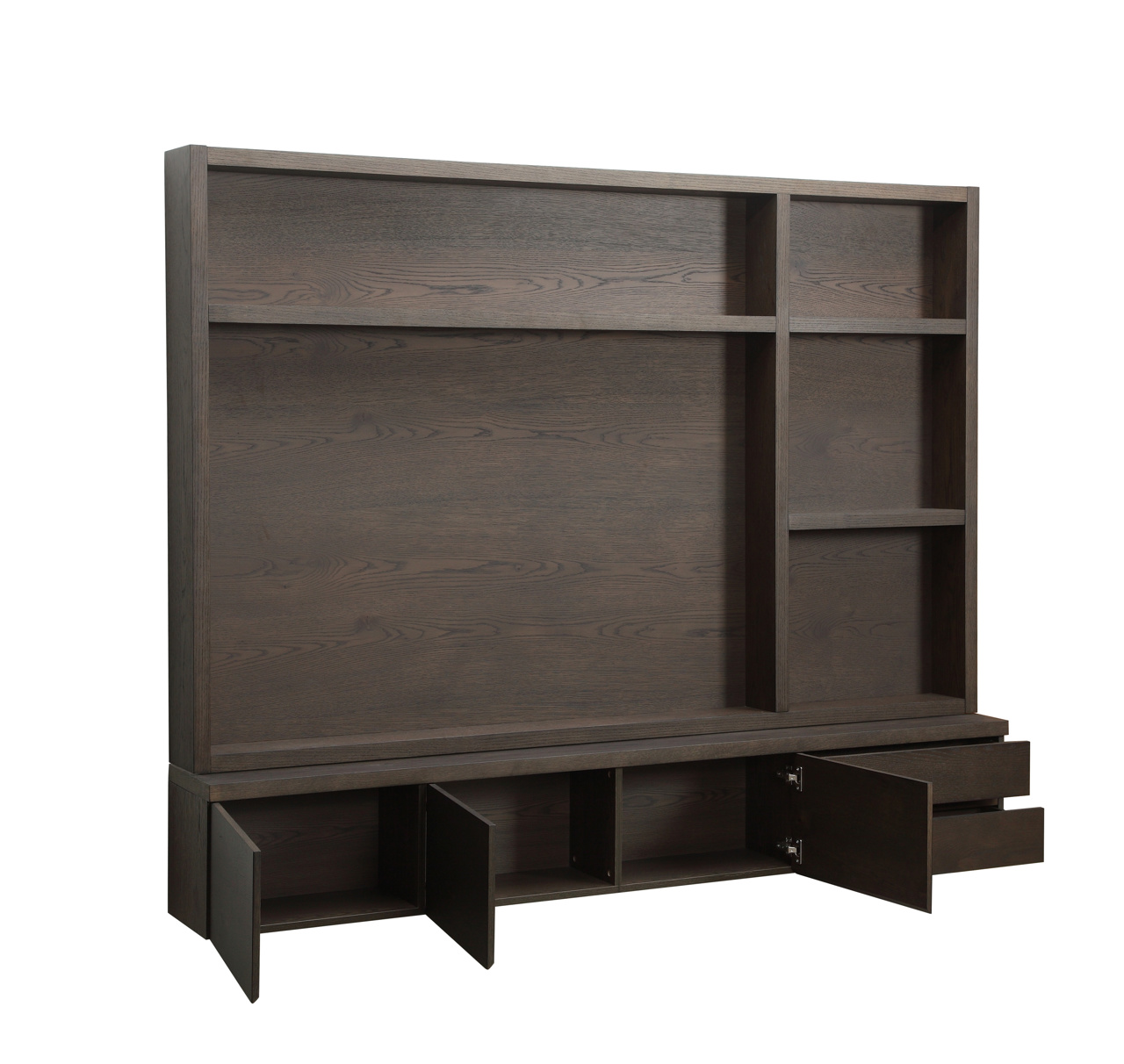 Richmond Interiors TV-meubel Lachance brown 3-doors 2-drawers