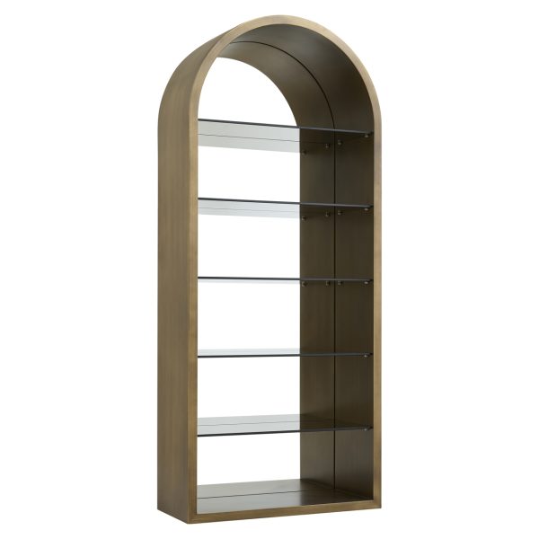 Richmond Interiors Wandkast Bowic brushed gold