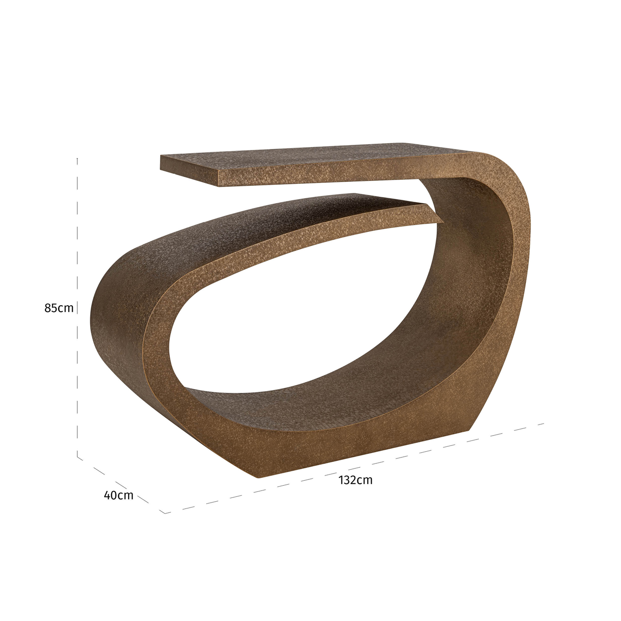 Richmond Interiors Console Alhambra brushed gold