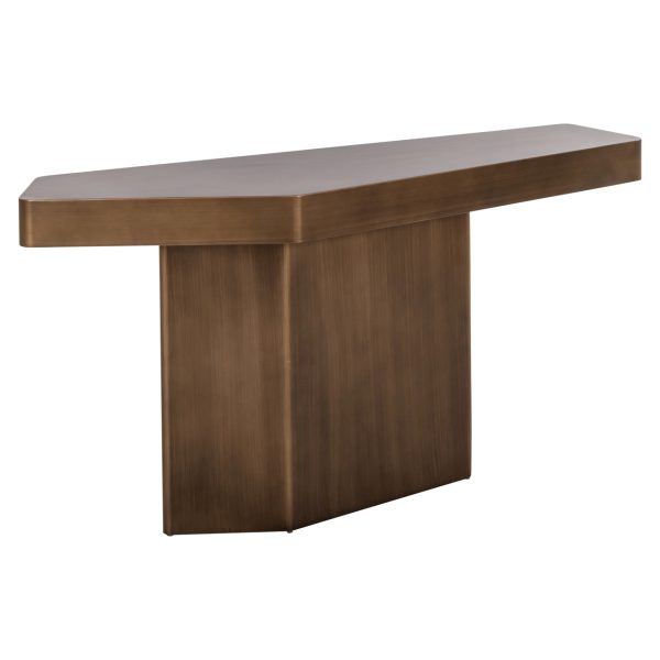 Richmond Interiors Console Hexa brushed gold