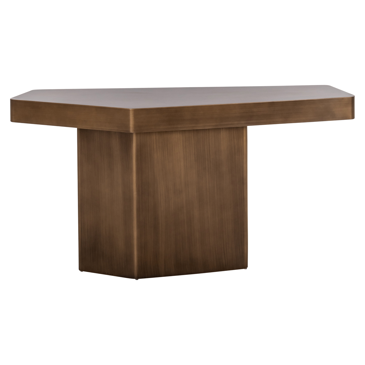 Richmond Interiors Console Hexa brushed gold