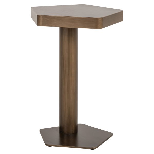 Richmond Interiors Bankbijzettafel Hexa brushed gold