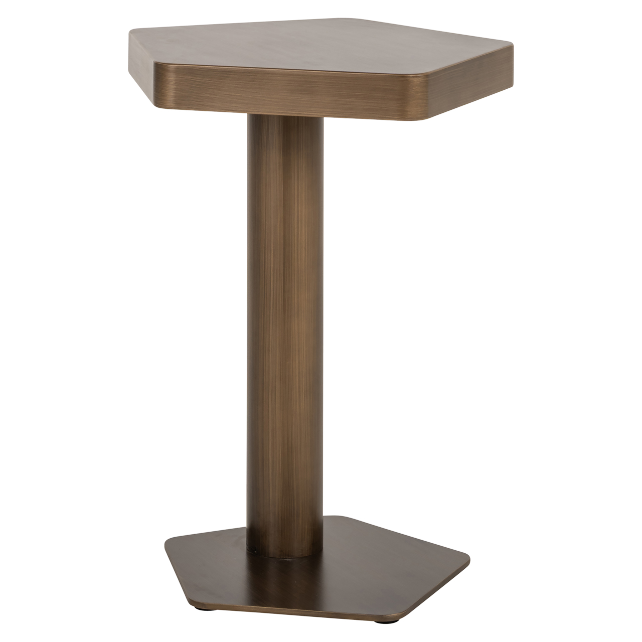 Richmond Interiors Bankbijzettafel Hexa brushed gold