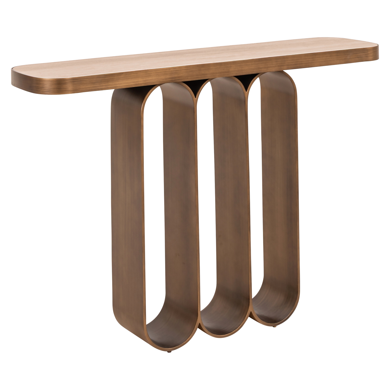 Richmond Interiors Console Locarno brushed gold